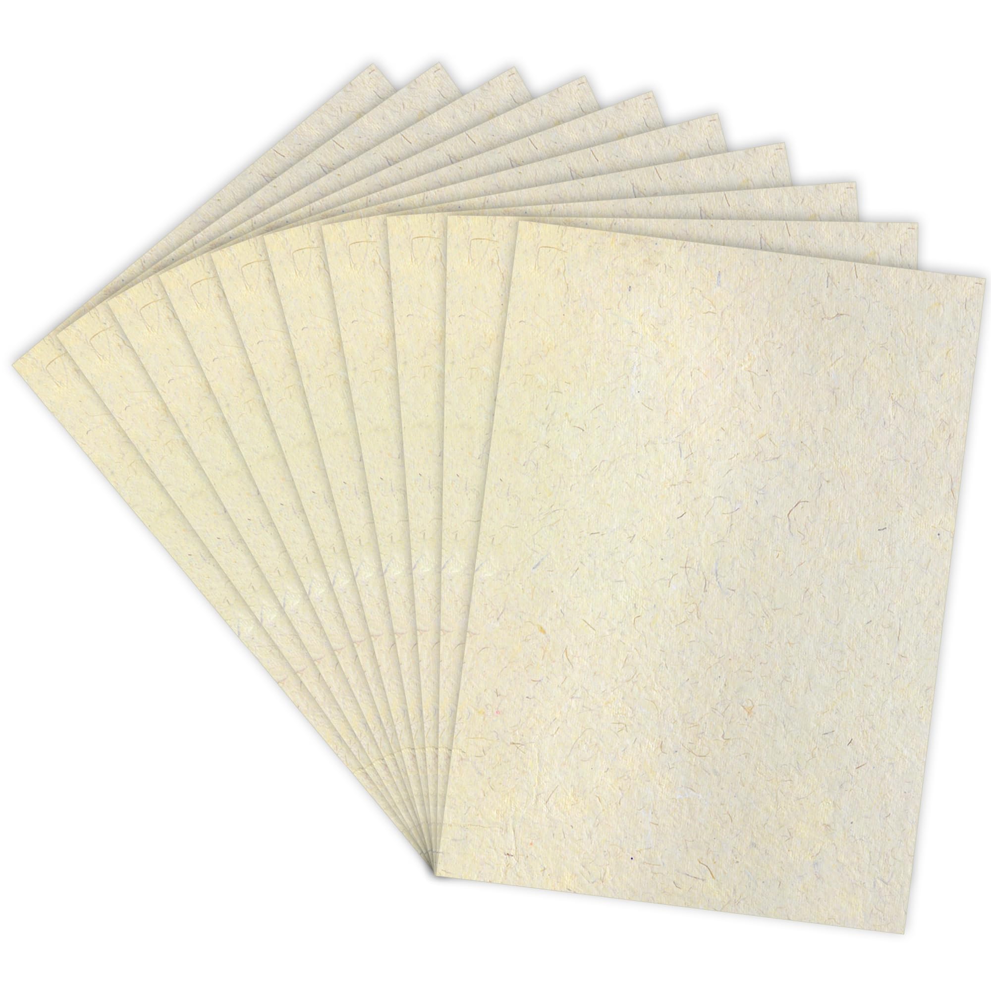 Lakeer A4 Handmade Paper-Watercolour Paper with Hemp, Pack of 10 Sheets, 300 GSM, 100% Virgin Cotton - Acid Free, Suitable for Wet Mediums, Ideal for Artists (Ivory) (B0D8KW3S4M) Amazon Price History, Amazon Price Tracker