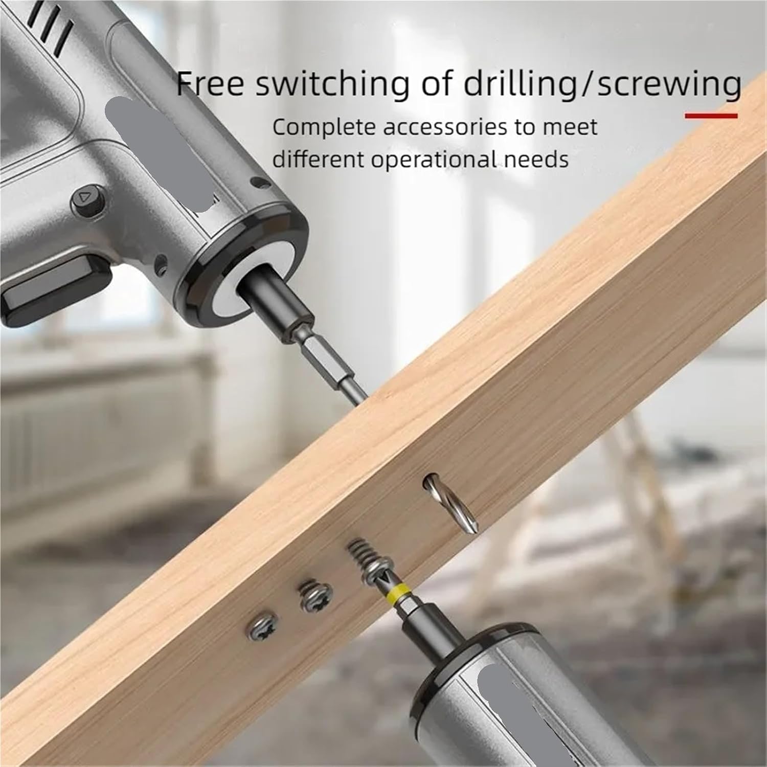 Electric Screwdriver, Electric Screwdriver Set 4.2V Cordless Mini Hand Drill Rechargeable Screw Driver Multi-Function Power Tool Type-C,Cordless