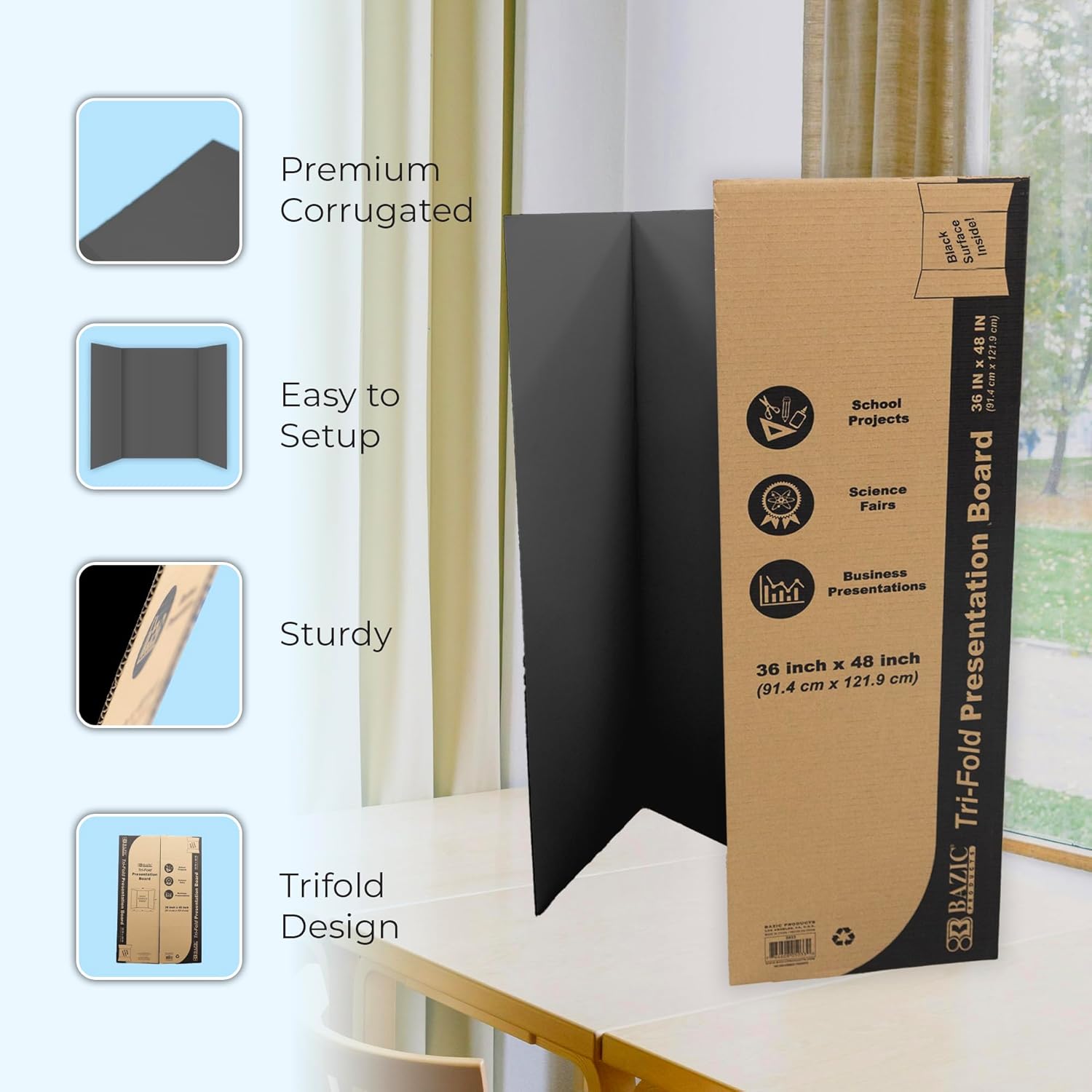 White Trifold Presentation Board 36x48 Pack of Philippines Ubuy