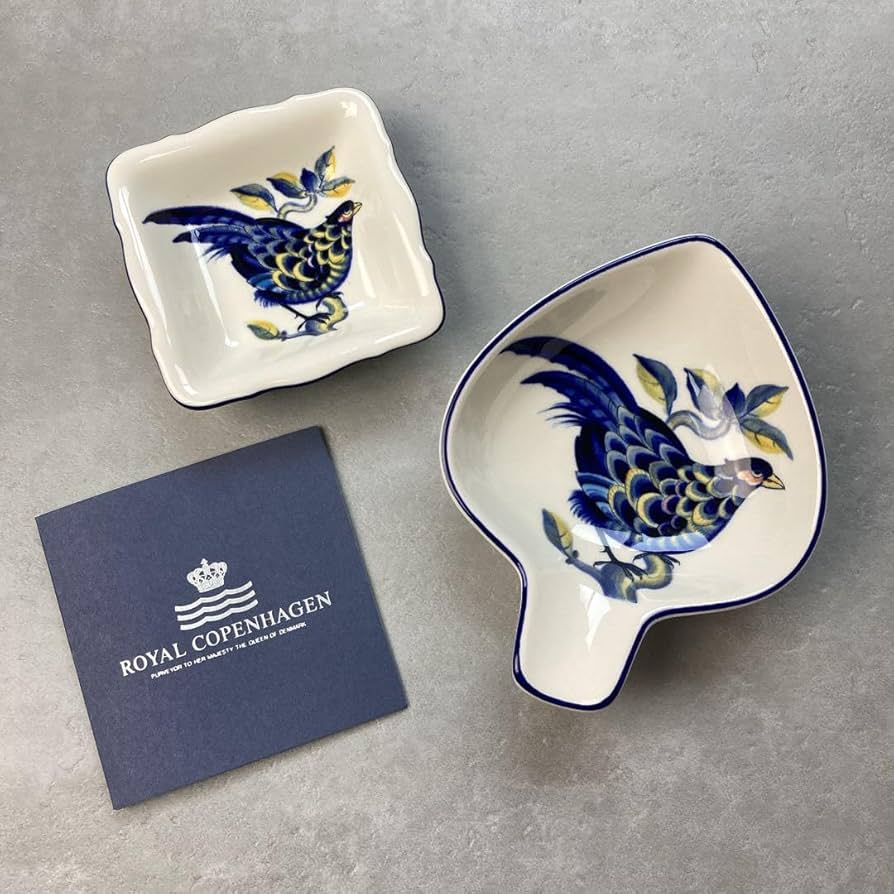 ロイヤルコペンハーゲンのブルーフェザンの小皿　３枚セット Amazon | ノーブランド品ロイヤルコペンハーゲンブルーフェザン