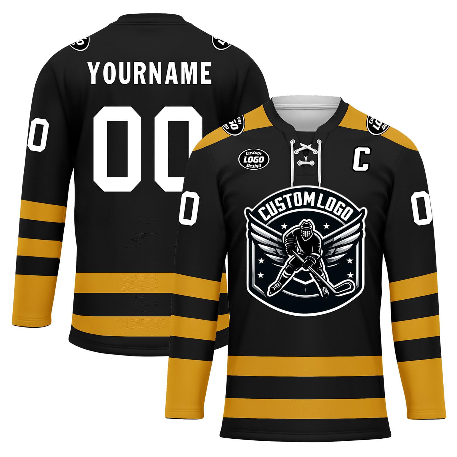Custom Ice Hockey Jersey for Men Women Youth, Personalized Team Name Number Logo Practice Training Team Uniform