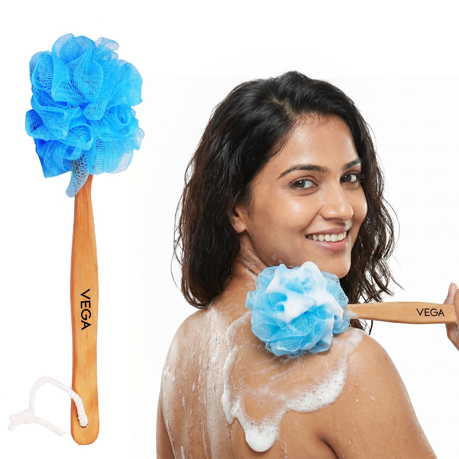 Vega Wooden Handle Bath Brush (Color May Vary)-picture-40