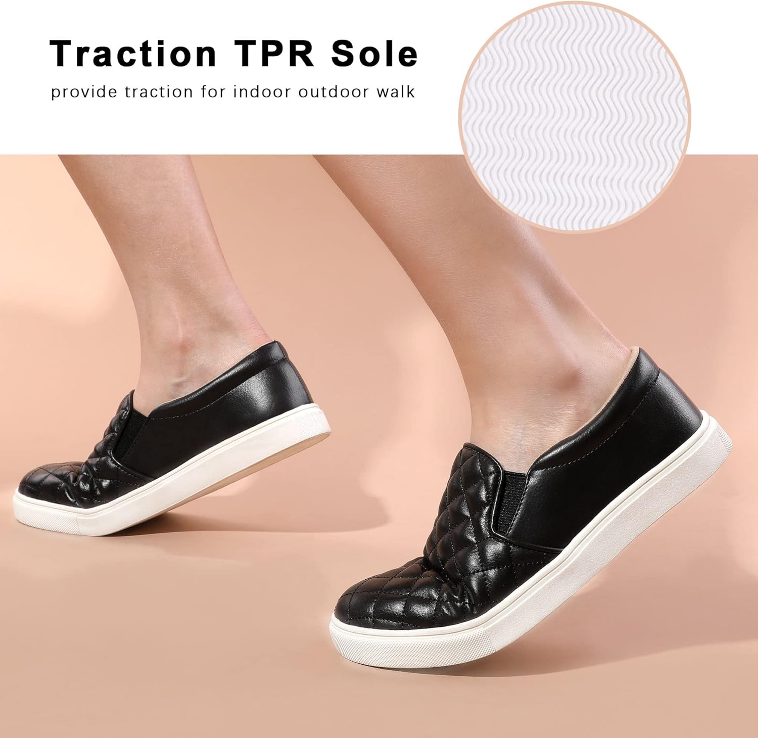 Women's Slip-On Loafers with Memory Foam Cushioning - Lightweight Casual Sneakers for All-Day Comfort - Image 6