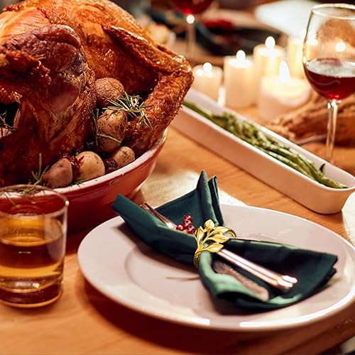 Miniatura 9 de Servilleteros plateados  20 piezas a granel de servilletas de hojas anillos para Servilletas Servilletas de mesa Servilletas Soportadores para