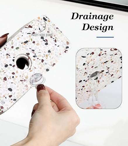 Vista 39 de Luxspire Soporte para cepillos de dientes, 3 ranuras, soporte eléctrico para cepillos de dientes y pasta de dientes, almacenamiento de resina