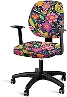 Vista 20 de Funda para silla de oficina con estampado de margaritas, fundas elásticas elásticas para silla de escritorio de oficina, funda suave para silla