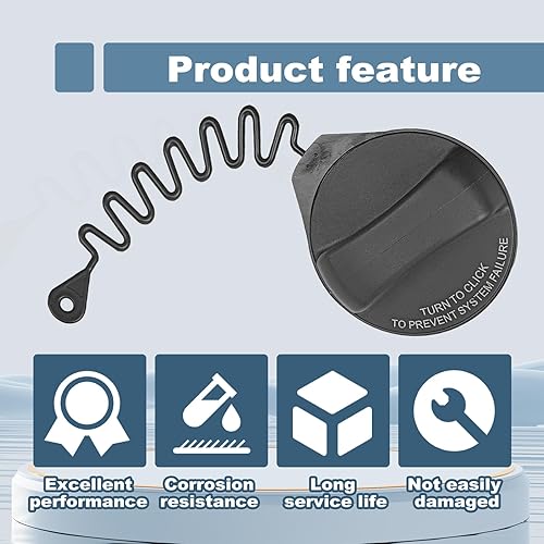 Miniatura 7 de Tapa de llenado de gasolina para tanque de combustible compatible con Volvo XC60, XC70, XC90, S60, S80, V60, V60 Cross Country, V70, vehículos