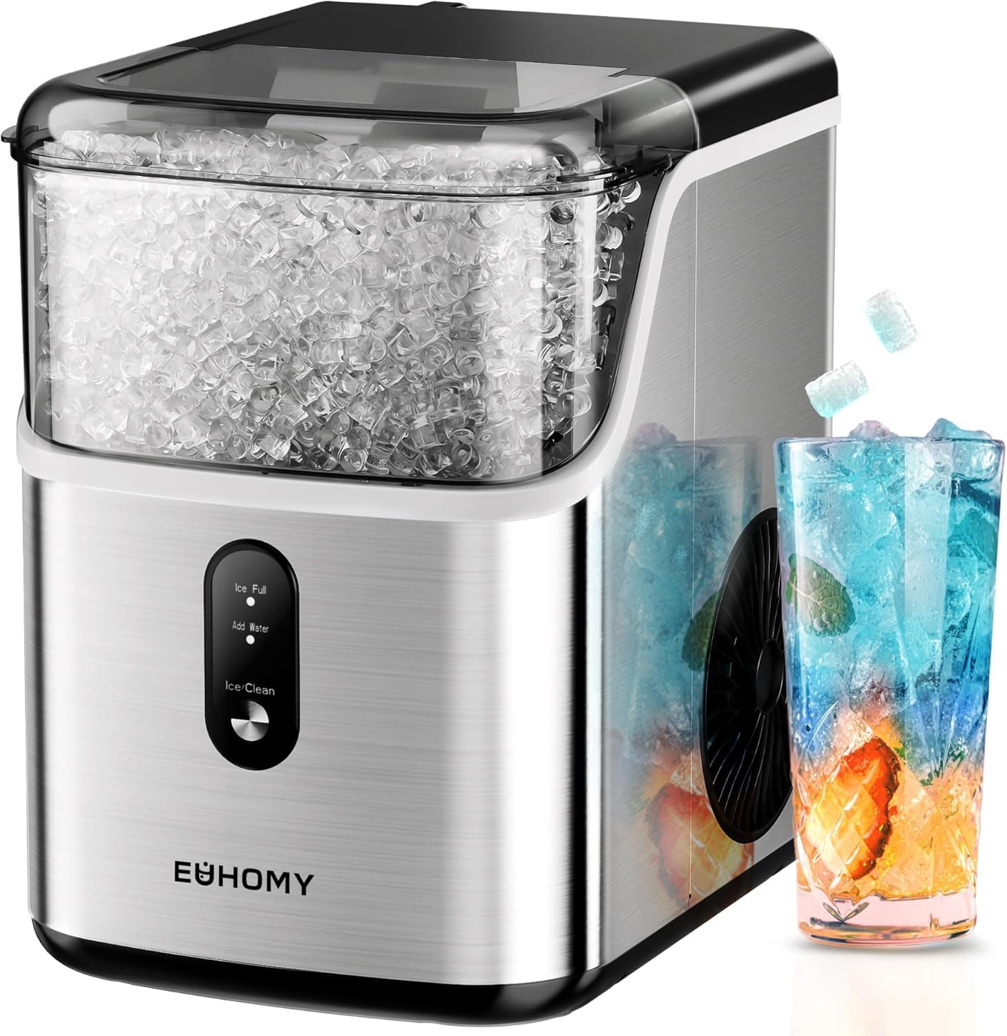 EUHOMY stainless steel countertop nugget ice maker alternative model