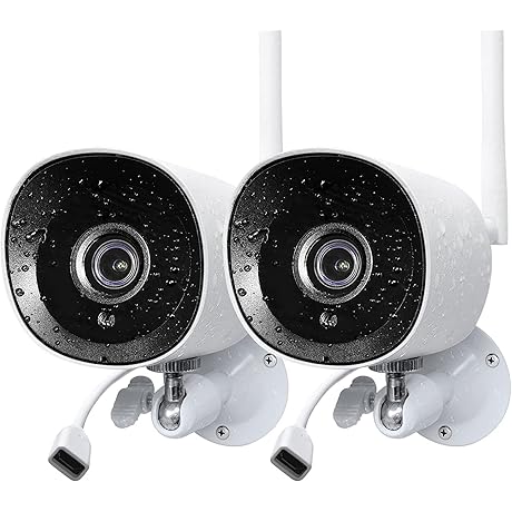 2-Pack 2K Security Camera Outdoor with Night Vision: Enhanced Security for Your Home