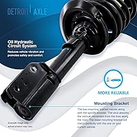 Vista 748 de Detroit Axle - Kit de suspensión delantera de 10 piezas para Chevy Aveo Aveo5 Pontiac G3 Wave 2 Ready Struts Assembly 2 Enlaces de barra