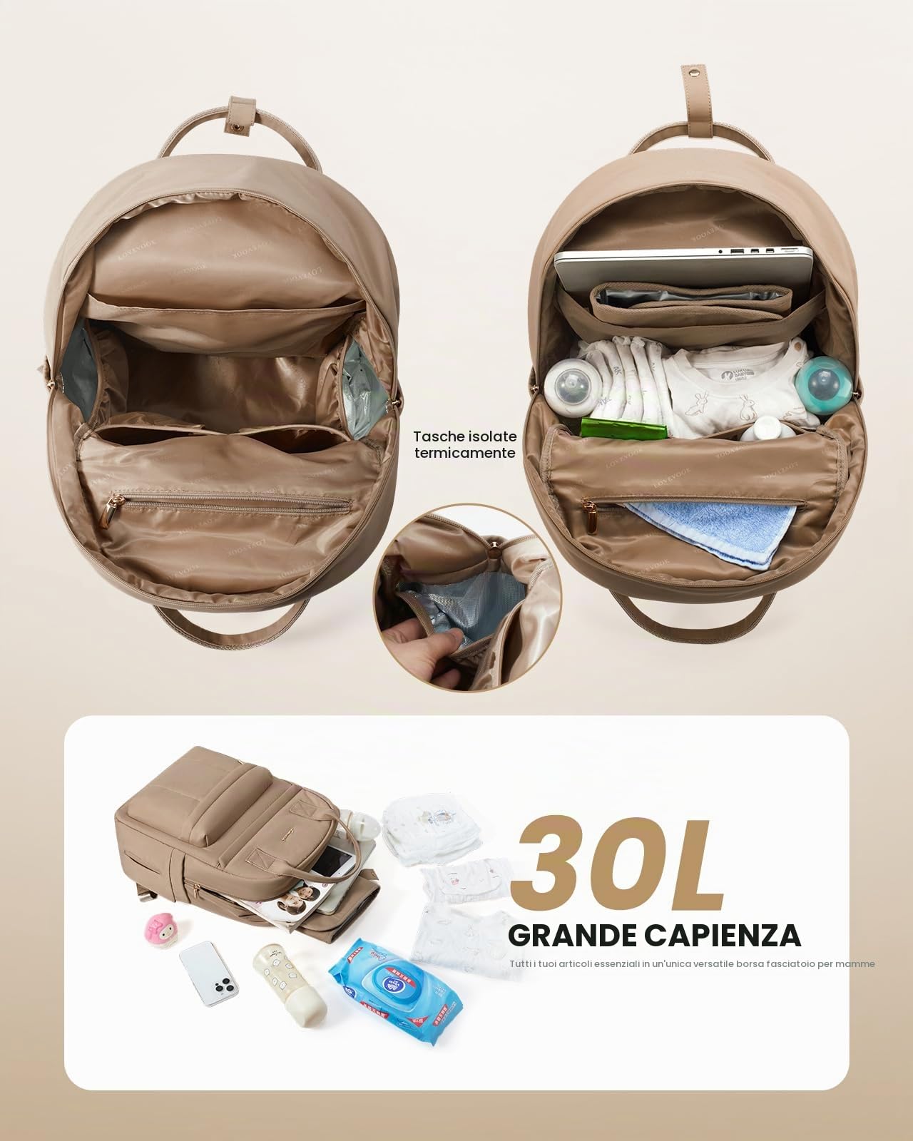 LOVEVOOK Borsa fasciatoio per bambini