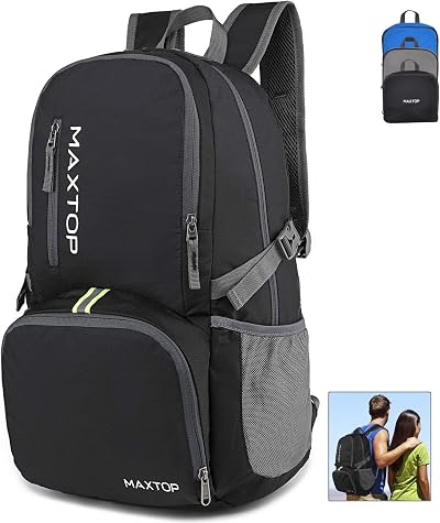 MAXTOP 30/40L Lightweight Packable Backpack for Hiking Traveling Camping Water Resistant Foldable Outdoor Travel Daypack