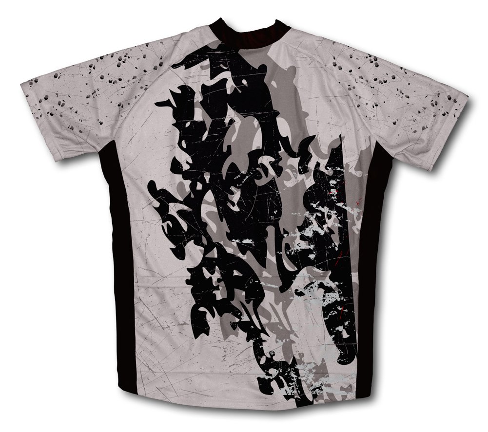 ScudoPro Flower Swirls Short Sleeve Cycling Jersey for Youth - Size M