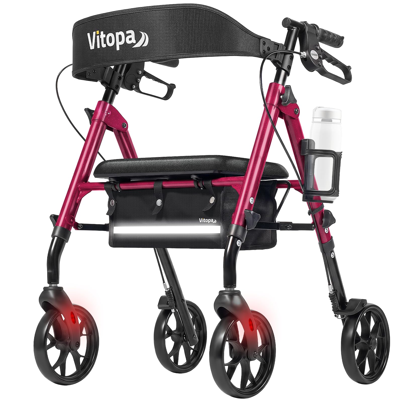Vitopa Rollator Walker - Ultra Stable & Foldable -1