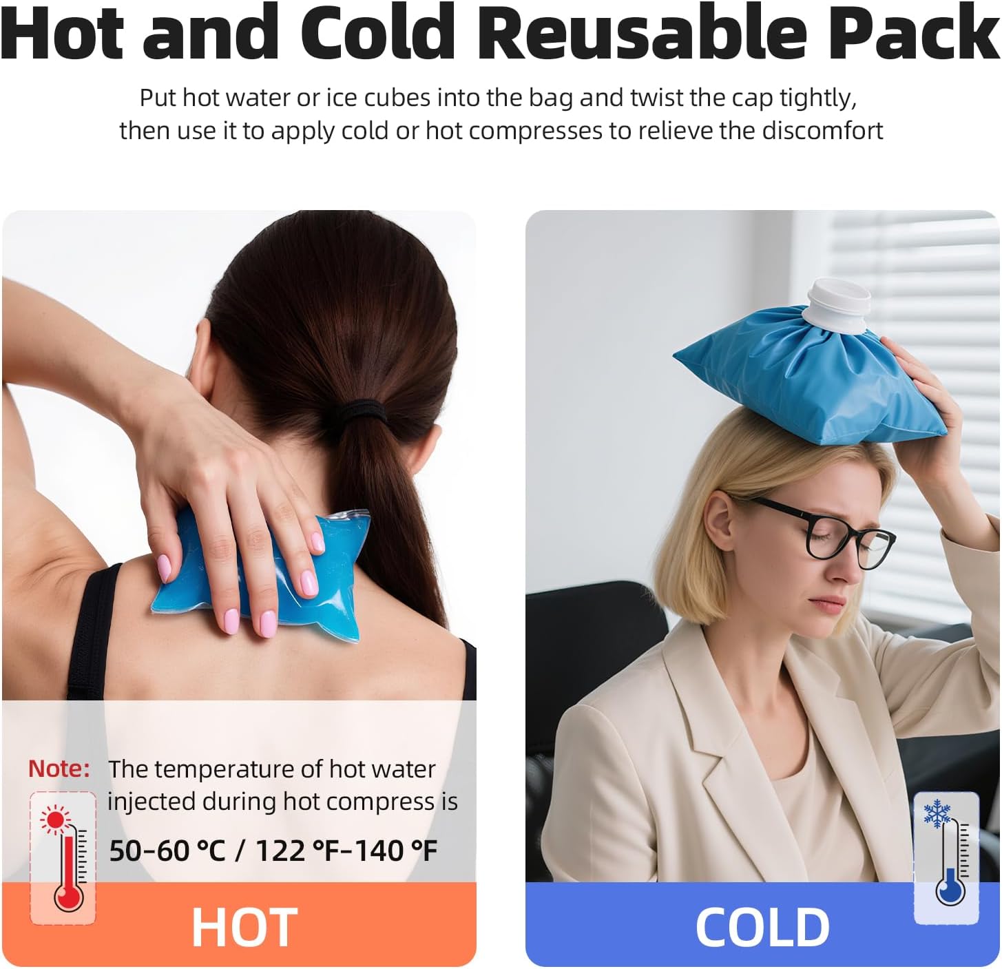 Cold Therapy Machine for Knee Replacement - Portable Ice Machine with Timer, 12Hrs Cooling, 3 Speeds for Pain Relief (Blue)- Ice Therapy Knee/Joints/Ankle/Muscle/Shoulder