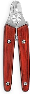 Diamondg Heavy Duty Dog Nail Clippers with Bamboo Handles, Safety Guard & Stainless Steel Blades for Precise Pet Trimming