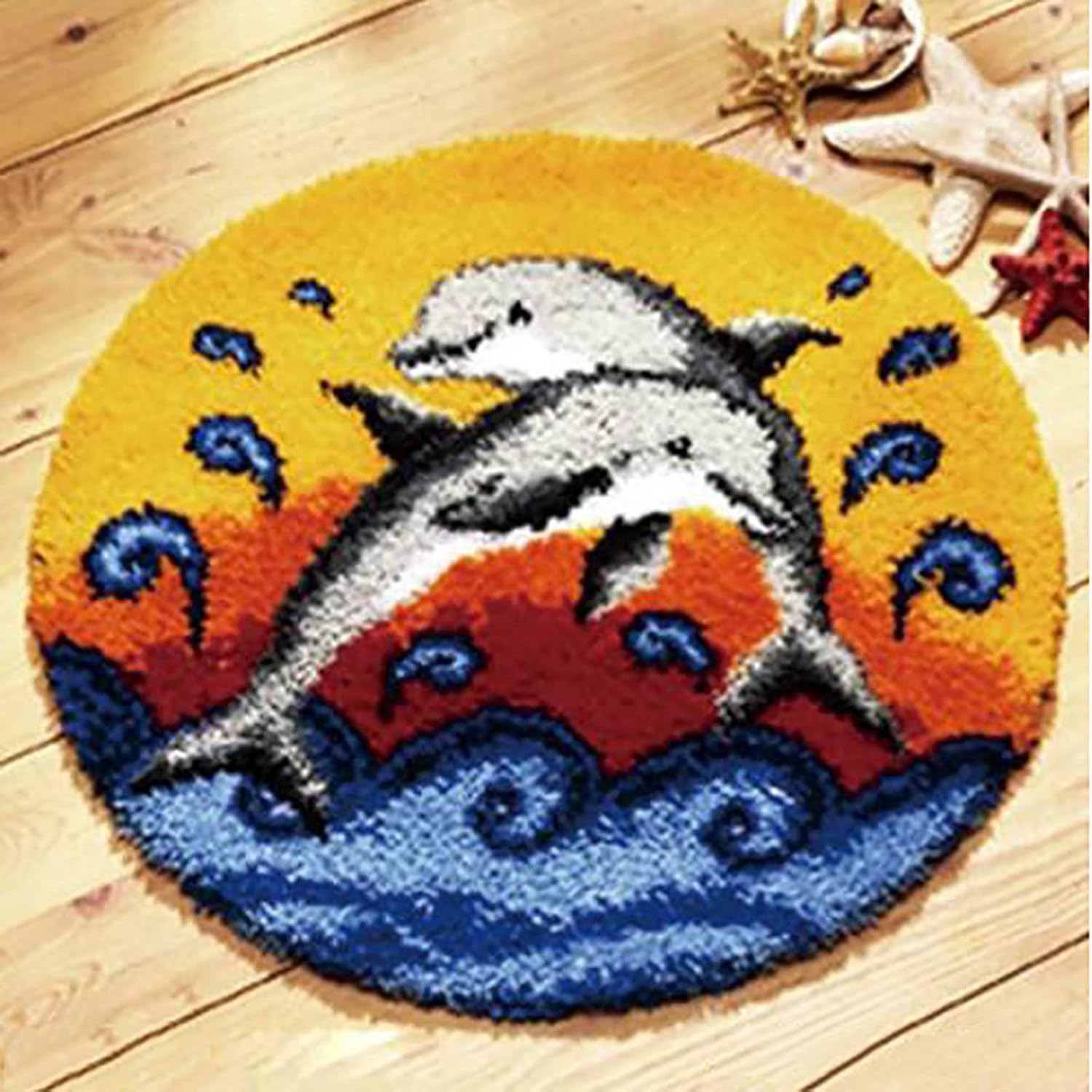 YQ WHJB 3D Hook Rug Kit DIY Handmade Tapestry Kit
