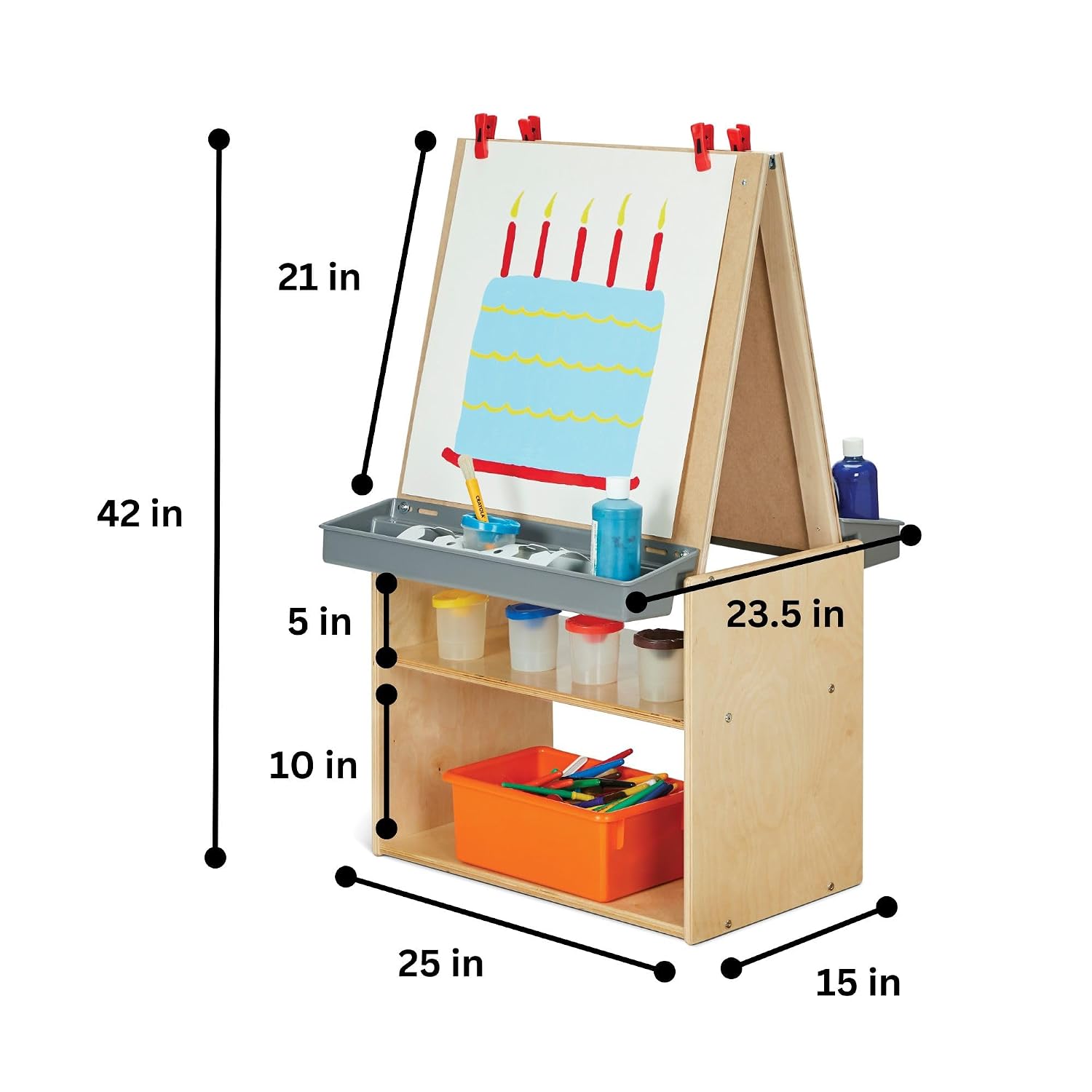 Jonti-Craft YoungTime 7092YT 2 Station Art Center