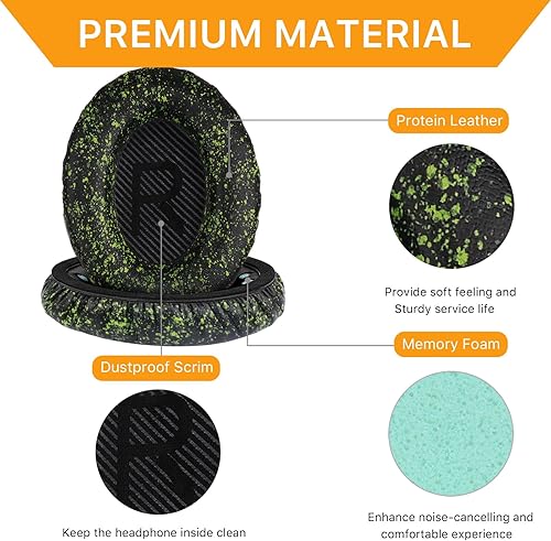 Miniatura 19 de Almohadillas de repuesto para auriculares Bose QuietComfort 35 (QC35) y Quiet Comfort 35 II (QC 35 iii), almohadillas con espuma viscoelástica