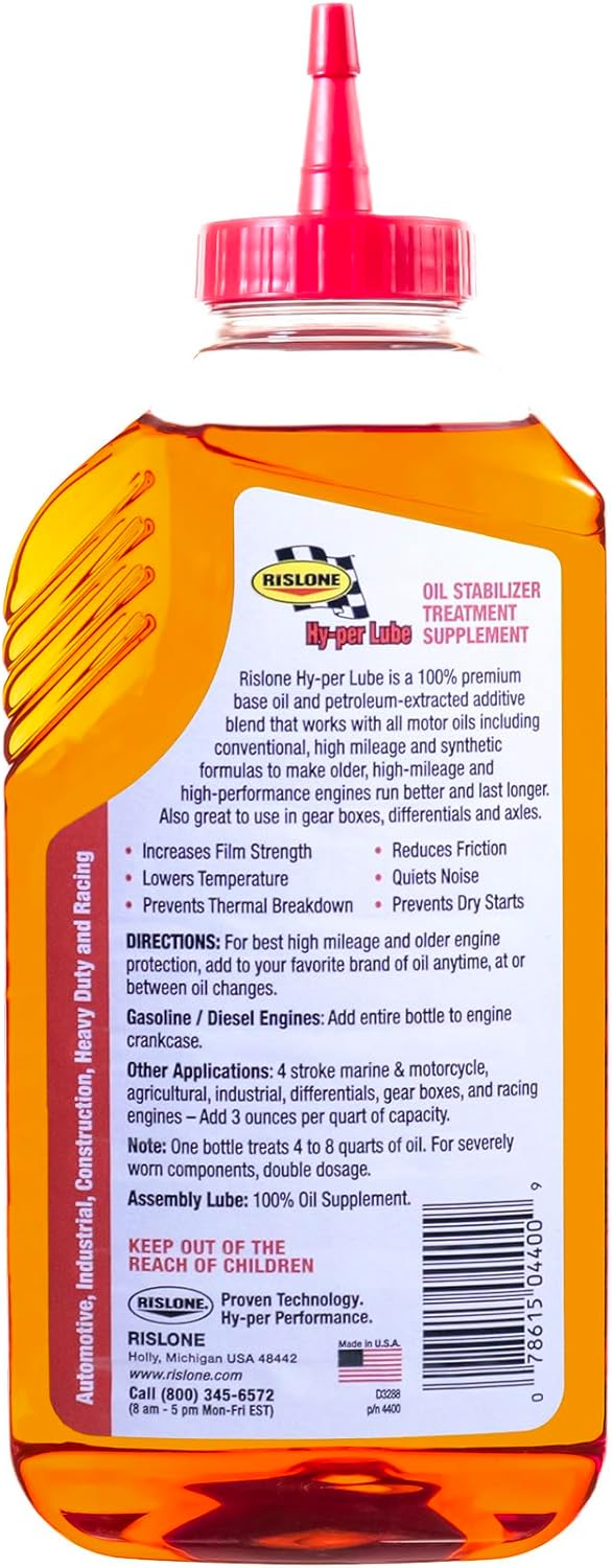 Rislone High Mileage Oil Supplement/Stabilizer, 16.9 oz, Pack of 5