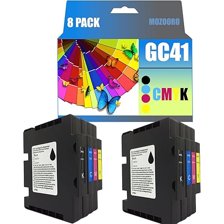 GC41 Ink Cartridges Compatible for Ricoh GC41, High Ink Volume Compatible for...