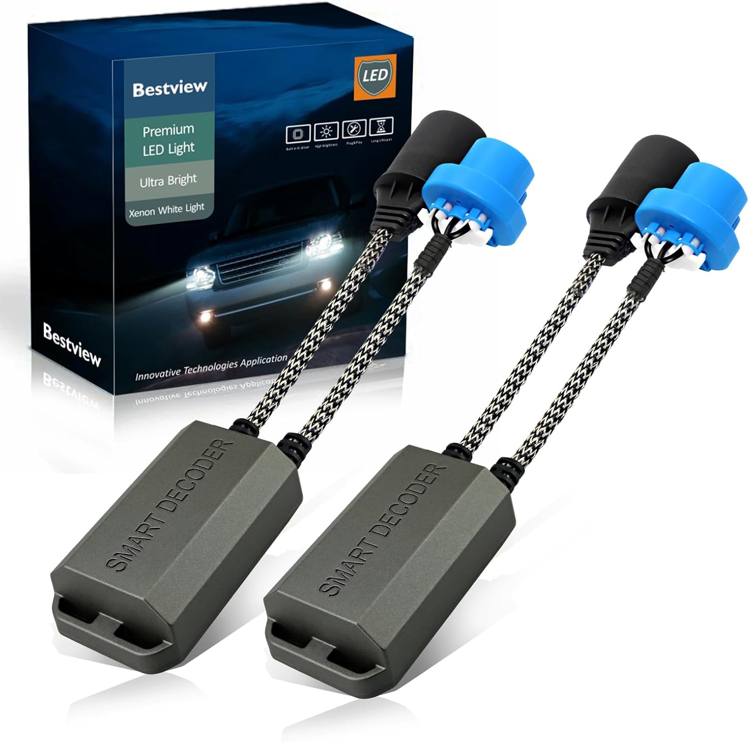 Amazon.com: Bestview 9007/HB5 Canbus Decoder Kits LED Load Resistive ...