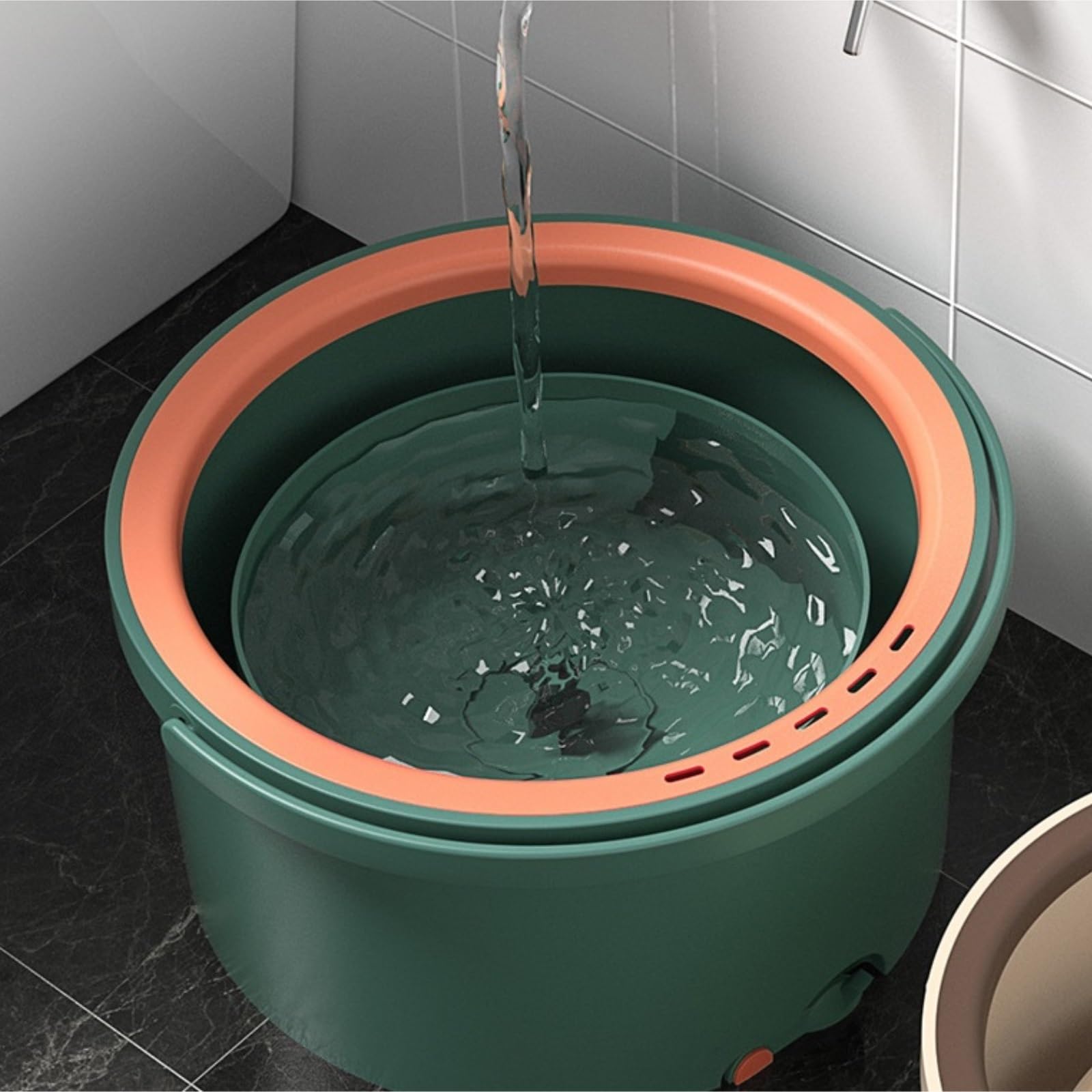 Mop Do Podłogi Zestaw Mopa I Wiadra Mop Do Podłogi I Wiadro Z Wyciskarką Z 4 Zmywalnymi Nakładkami Mop Do Mycia Na Sucho I Mokro Mopy Do Sprzątania