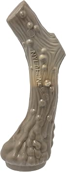 Nylabone Power Chew Antler Alternative Nylon Chew Toy for Dogs, Dog Toys for Aggressive Chewers, Venison Flavor, Medium/Wolf 1 Count
