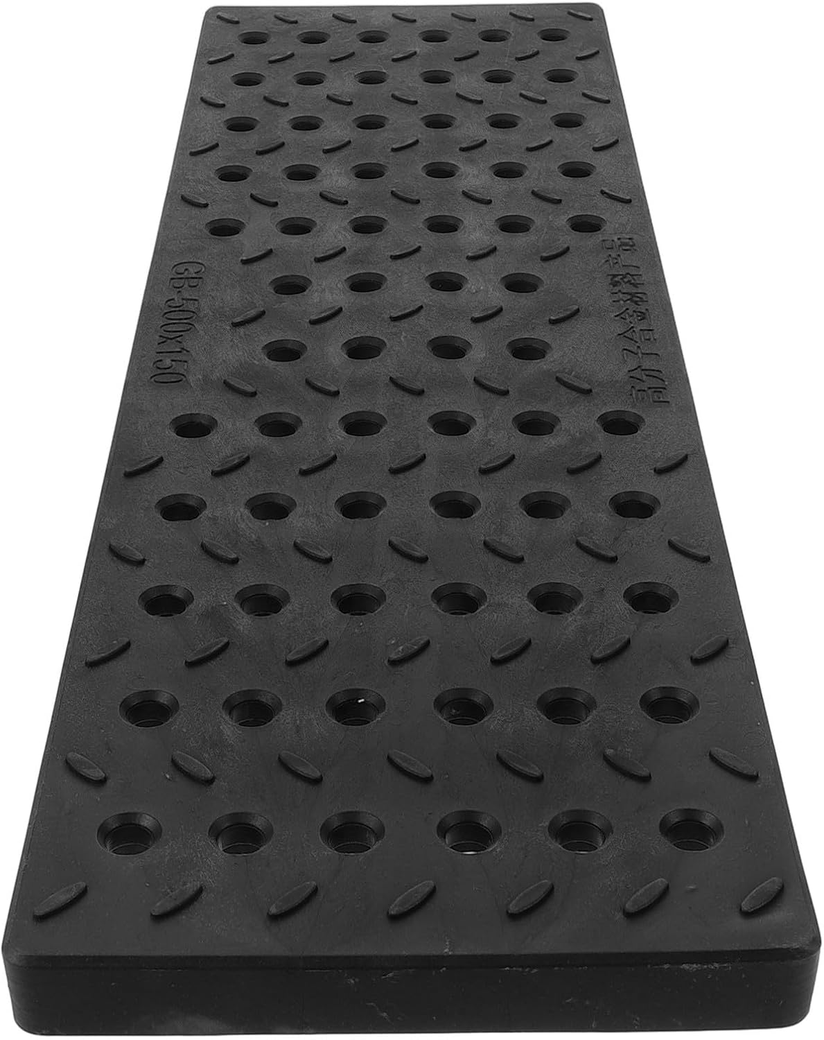 Plastic Trench Grate Drain Cover with Grid Structure, Black