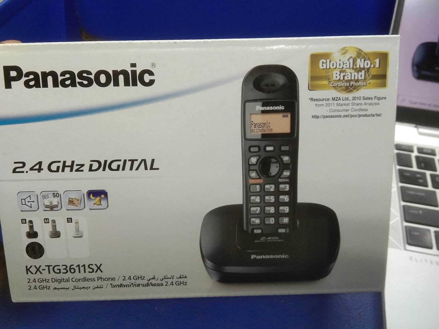 Panasonic KXTG3611BX Digital Cordless Landline Phone (Black) Amazon
