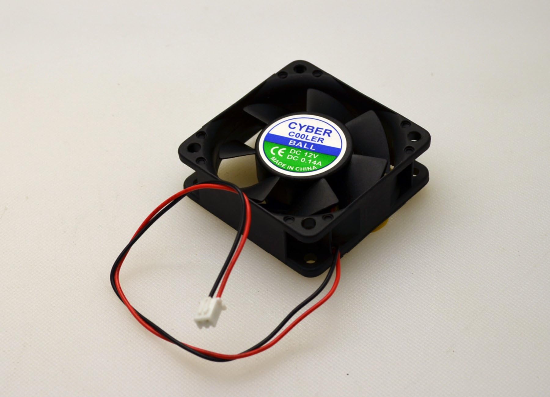 1 Pcs DC Fan 12V 6020 2 Pin 60x60x20mm Brushless DC Cooling Blade Fan
