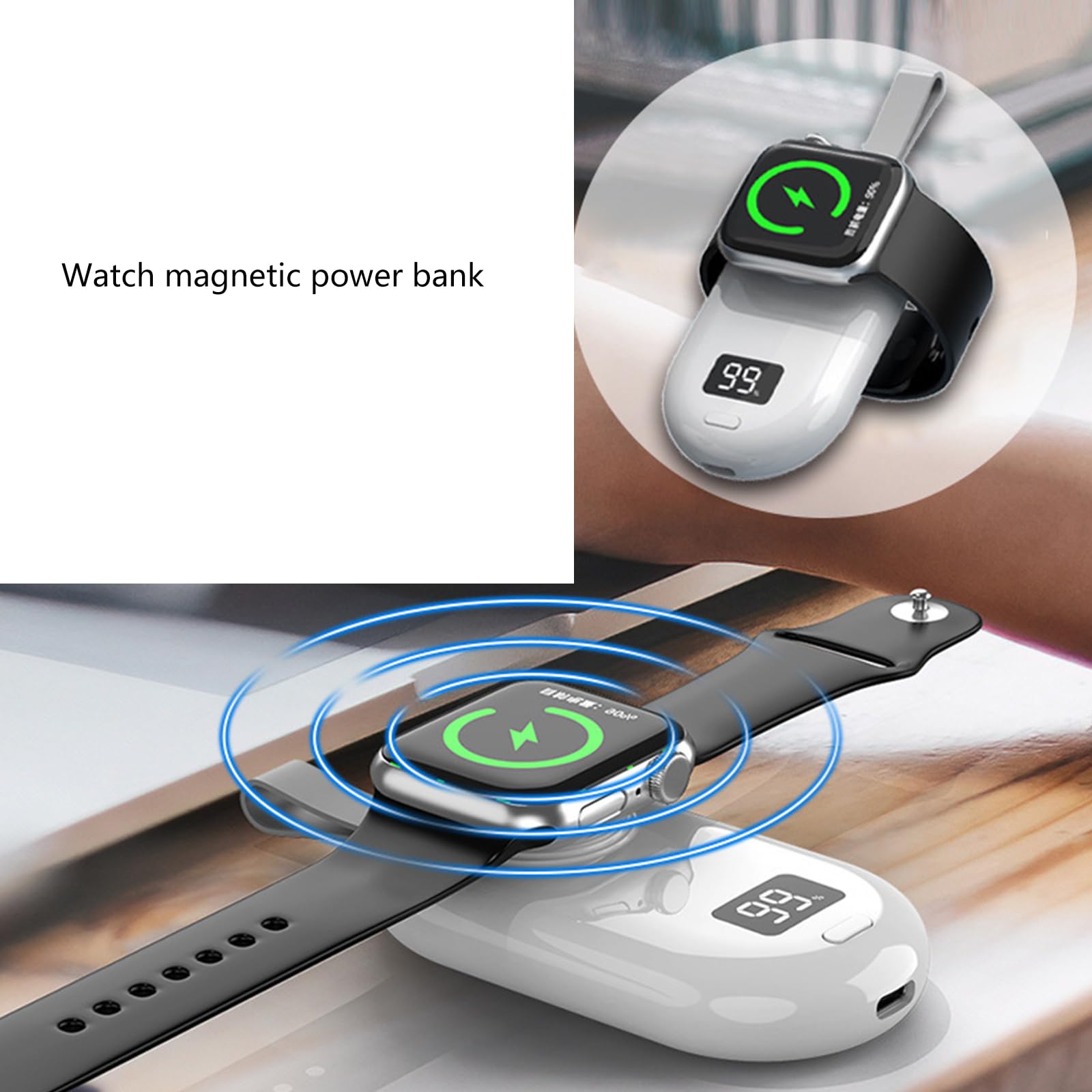 Batterie portable pour montre et téléphone 2500 mAh