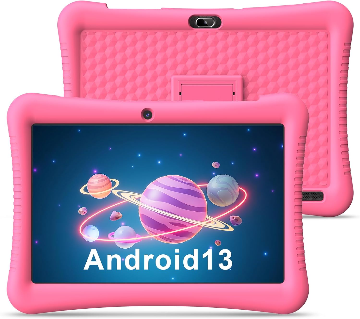 EagleSoar Kids Tablet 10.1 inch Android 13 for Kids 3-12 Ages 3GB+32GB Expandable to 128GB, Dual Cameras, GPS, Google Kids Space, Pre-Installed Apps, Parental Controls, with Shockproof Case (Pink) EagleSoar Kids Tablet 10.1 inch Android 13 for Kids 3-12 Ages 3GB+32GB Expandable to 128GB, Dual Cameras, GPS, Google Kids Space, Pre-Installed Apps, Parental Controls, with Shockproof Case (Pink)