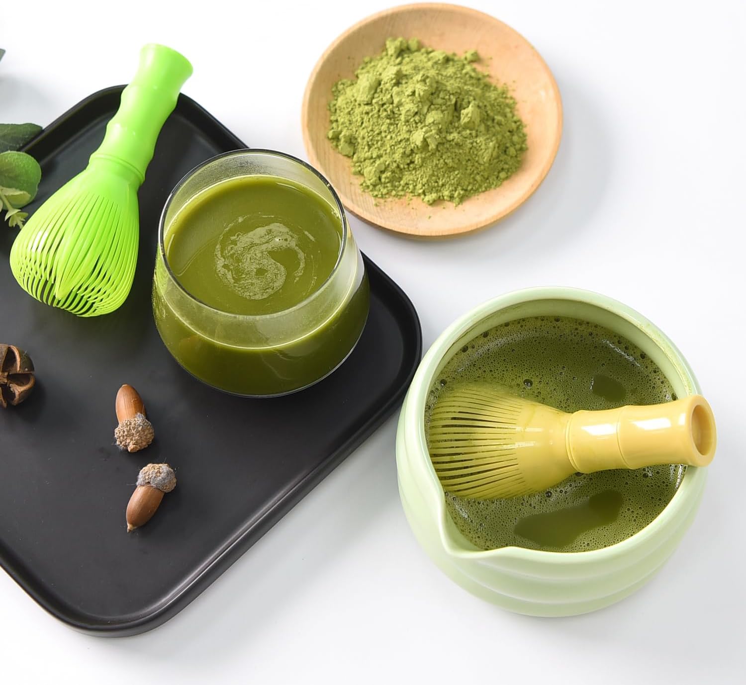 Resin Matcha Whisk,Reusable Traditional Japanese Chasen, Matcha Tea Mixing Tool Accessory