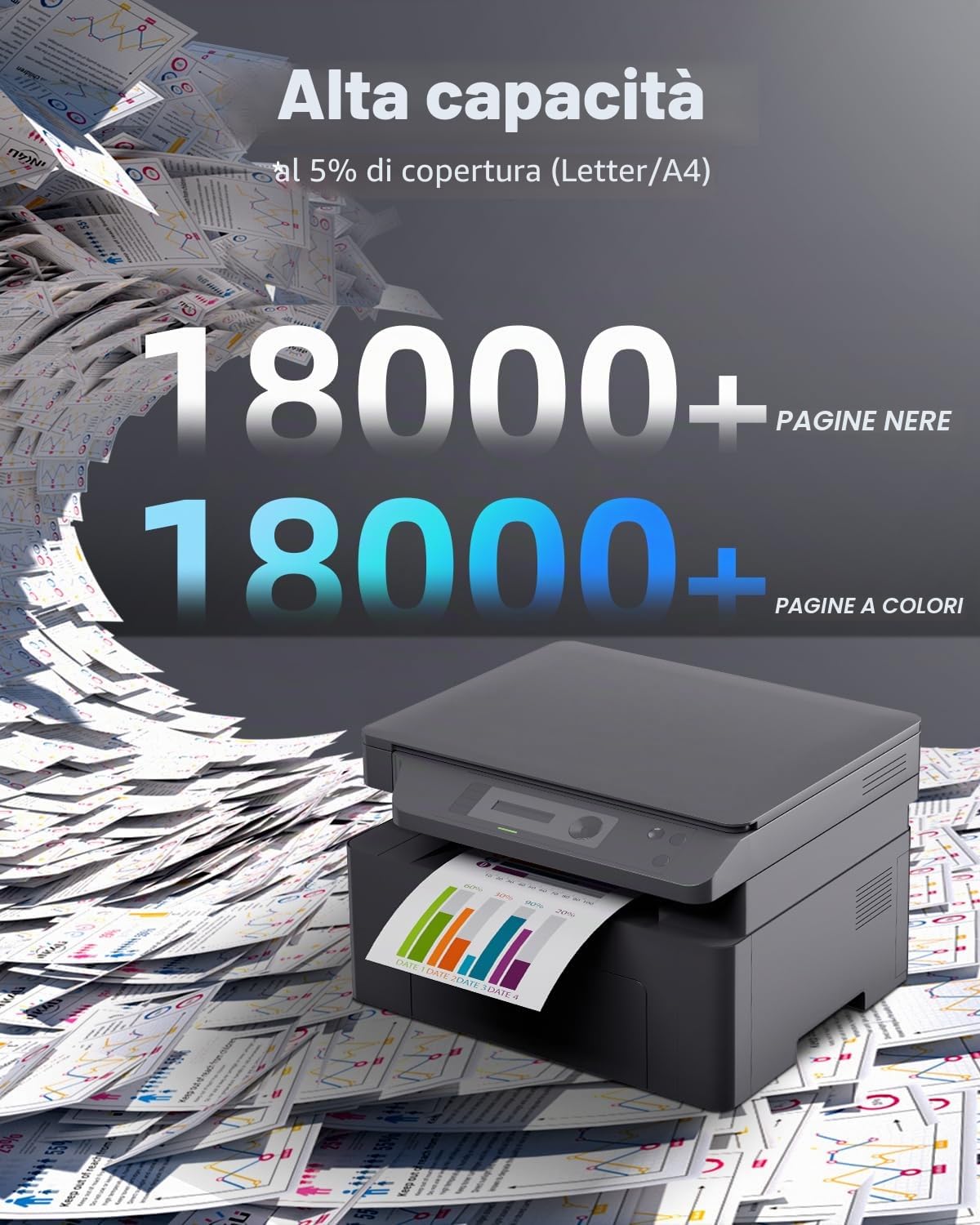 INK4U DR243CL Tamburo Compatibile con Brother DR243 CL Tamburo (4 Pack,
