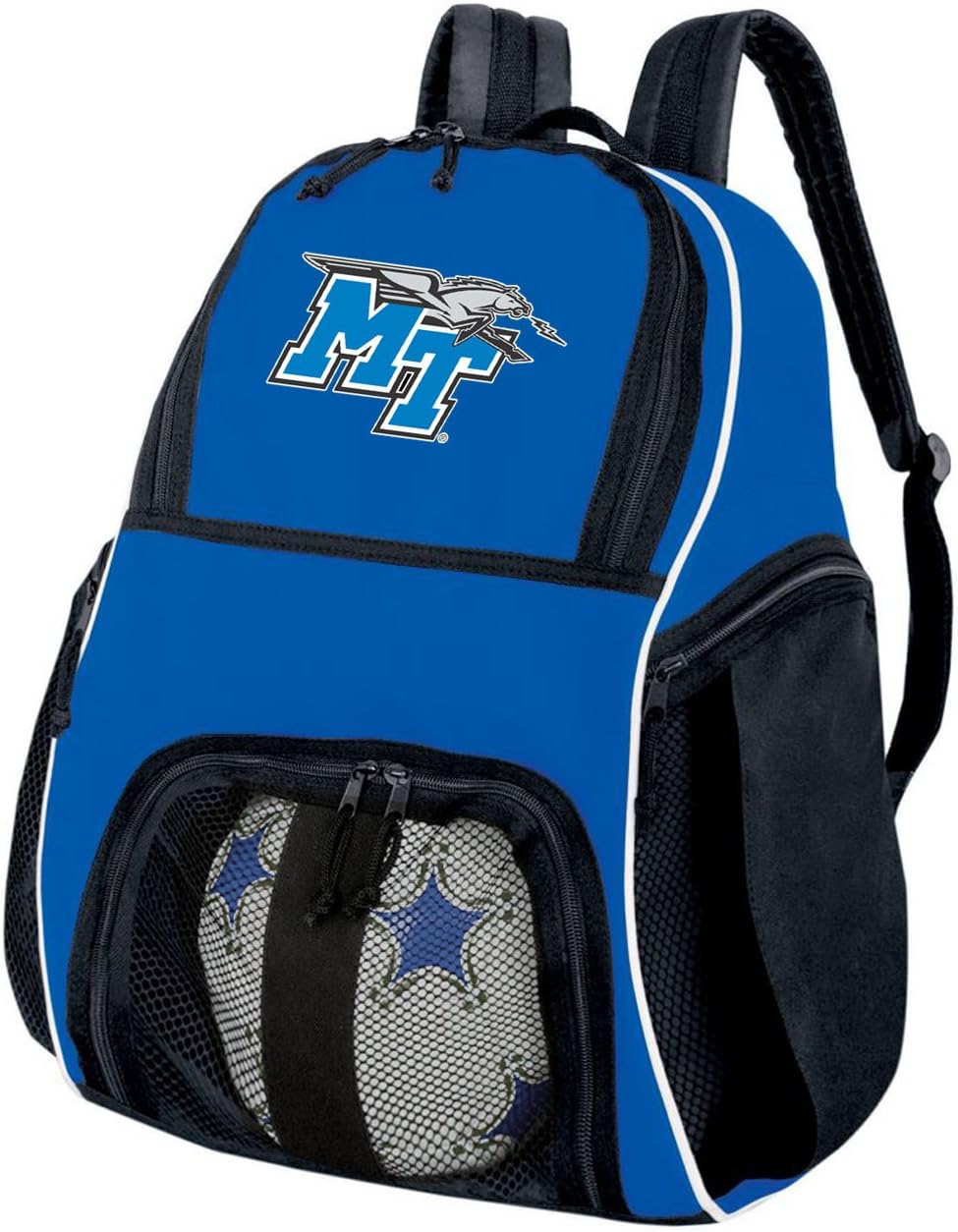 Broad Bay Middle Tennessee Soccer Ball Backpack MTSU Volleyball Bag Travel Practice
