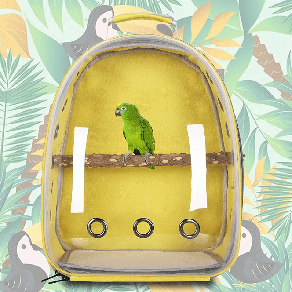 Sponsored Ad – NALACAL Lightweight Bird Carrier Backpack, Transparent Pet Travel Bag, Outdoor Breathable Parrot Carrier, Safe Space Capsule Bag for Pets and Bird Habitat