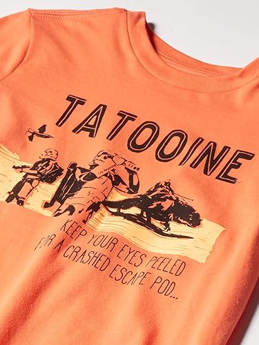 Vista 32 de Yaxa Essentials Disney Marvel Camisetas de manga corta para niños y niños pequeños de Star Wars (cebra previamente manchada), paquetes