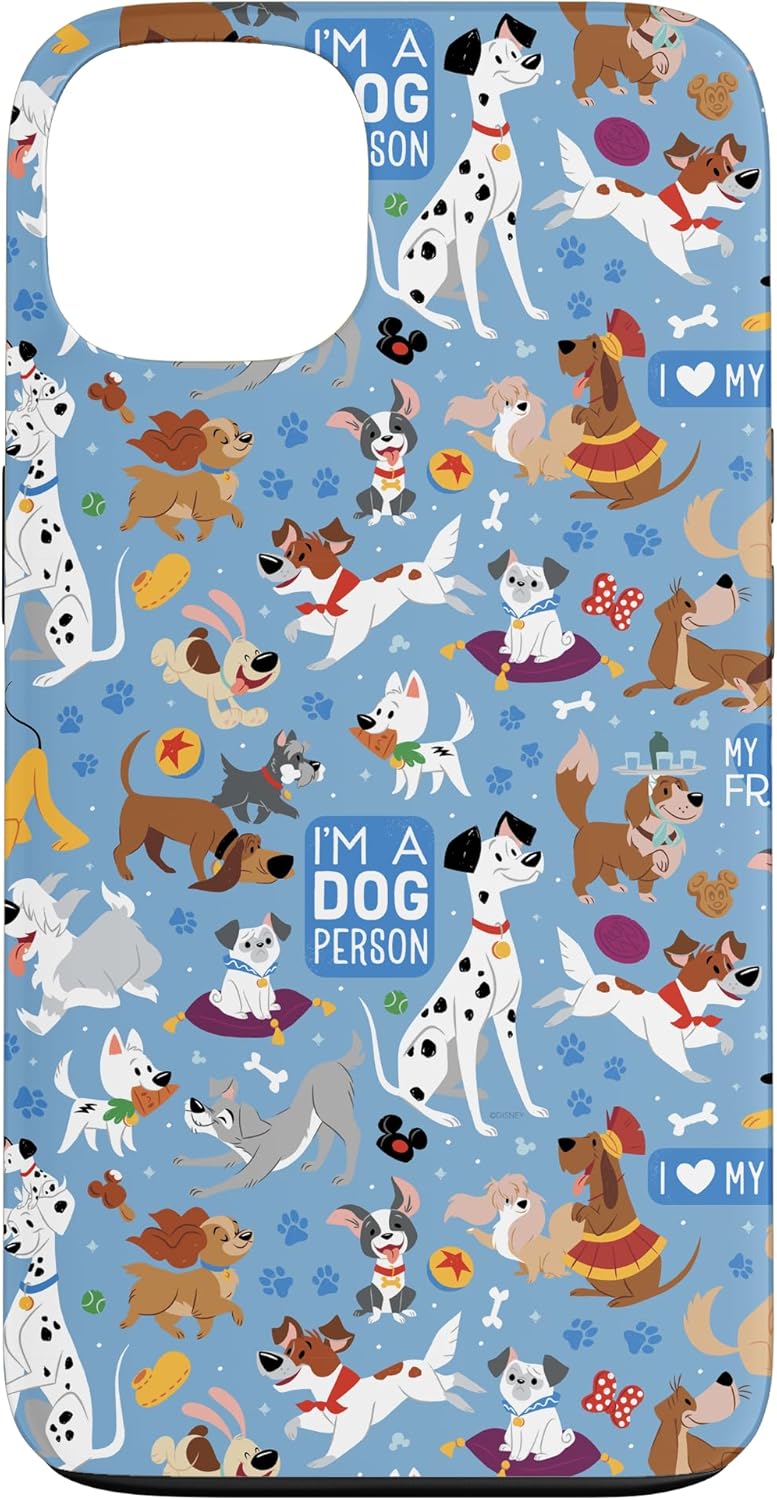 Disney Dogs I’m a Dog Person Blue Case for iPhone 14 Pro Max