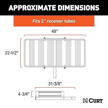 Amazon.co.jp: CURT 18113 49 x 22-1/2インチ ブラック