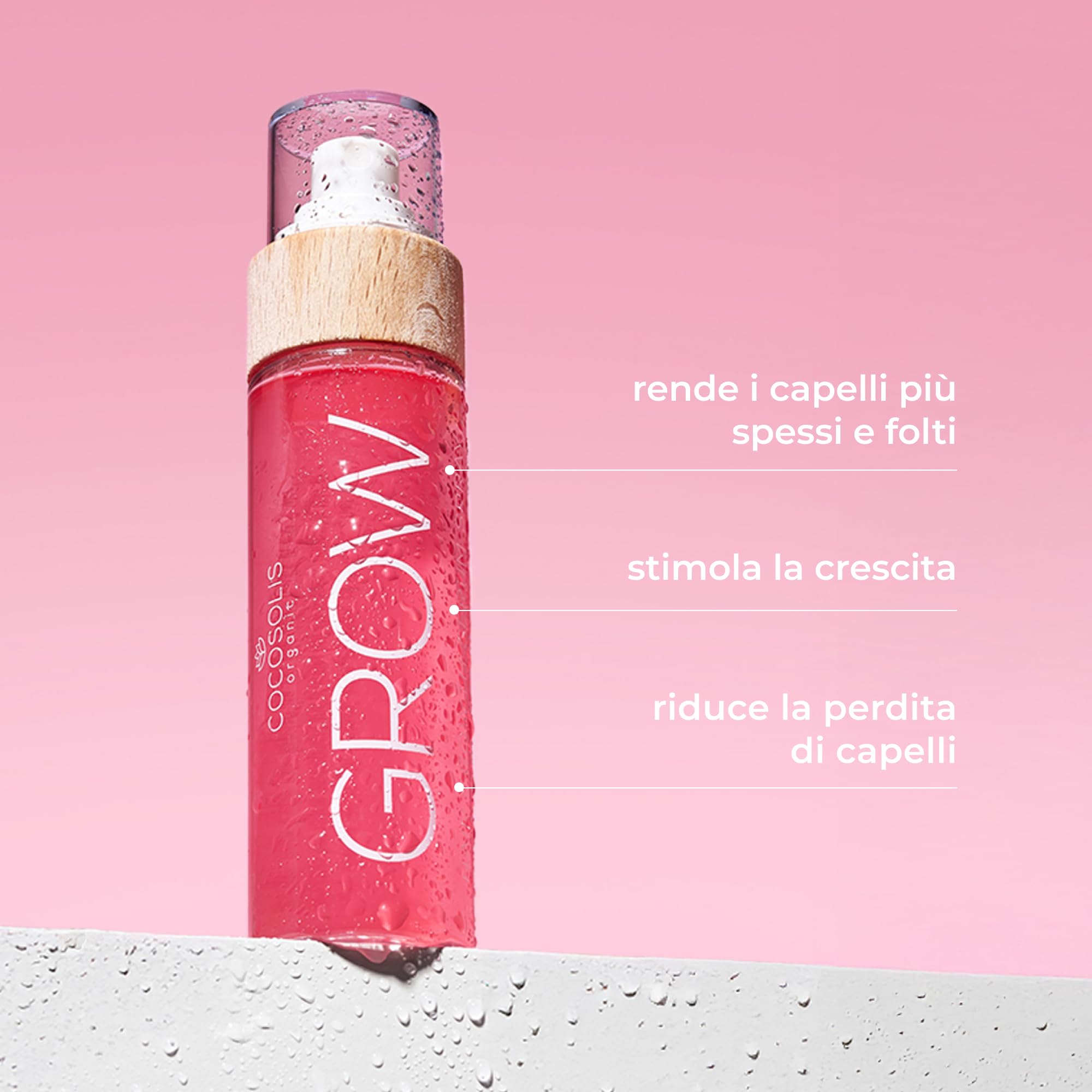 COCOSOLIS GROW Crescita Capelli Siero Spray - Crescita Capelli veloce Donna Оlio Capelli (110ml)