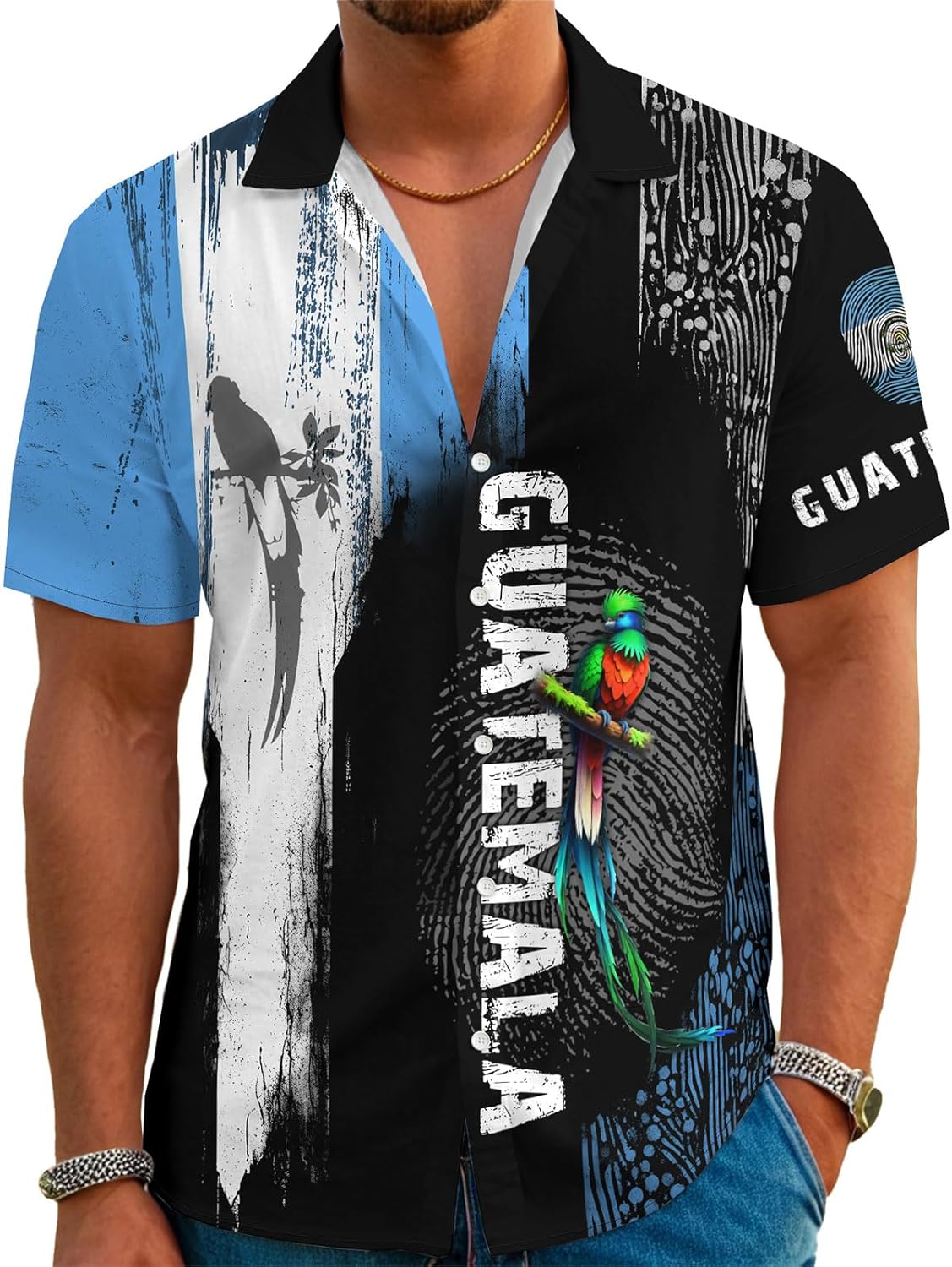 Hawaiian Shirts for Men Short Sleeve Casual Novelty Printed Hawaiian Shirt Button Down Aloha Shirts