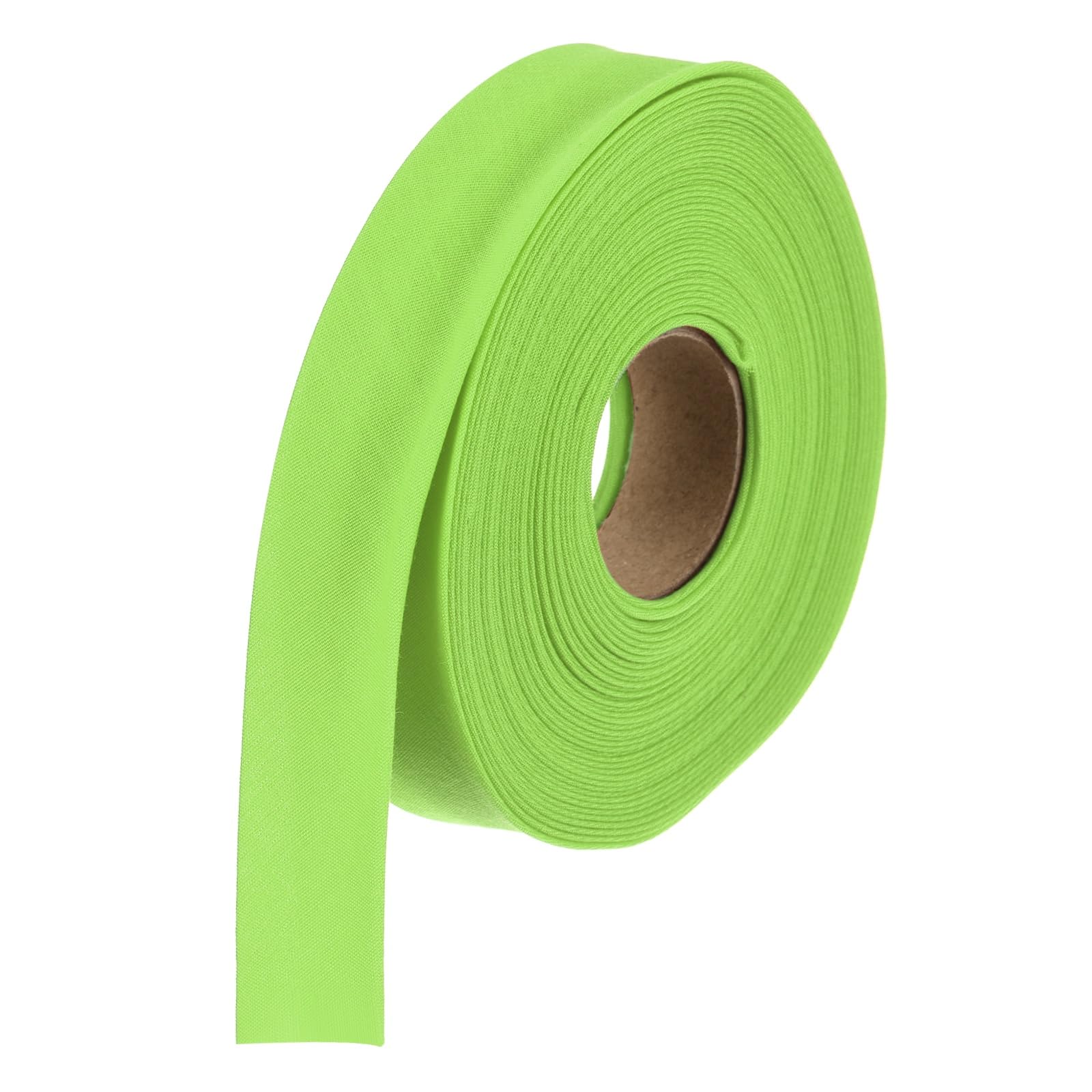 sourcing map 5/8 Inch Double Fold Bias Tape Polyester Continuous Bulk Bias Tape for Sewing Seaming Quilting Hemming Binding Crafts (Fruit Green 10 Yards)