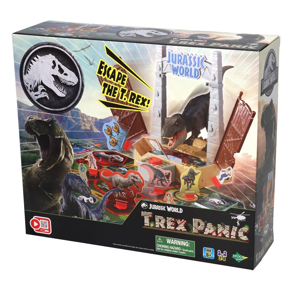 EPOCH Games - 7514 Jurassic World T-Rex Panic - Juego de Acción