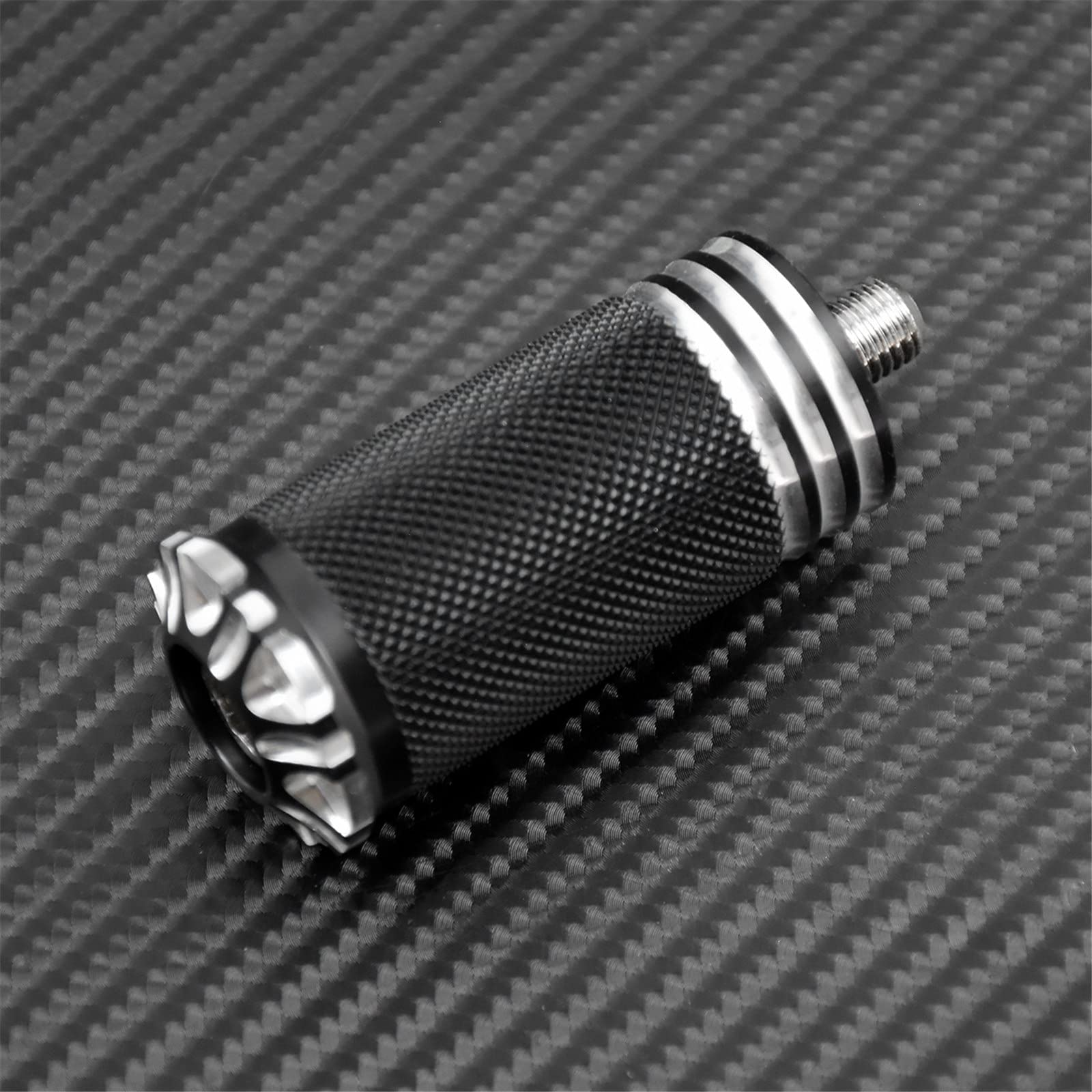 Repose-pieds de moto pour Harley Sportster XL883 XL1200 Touring Road King Softail Dyna Noir