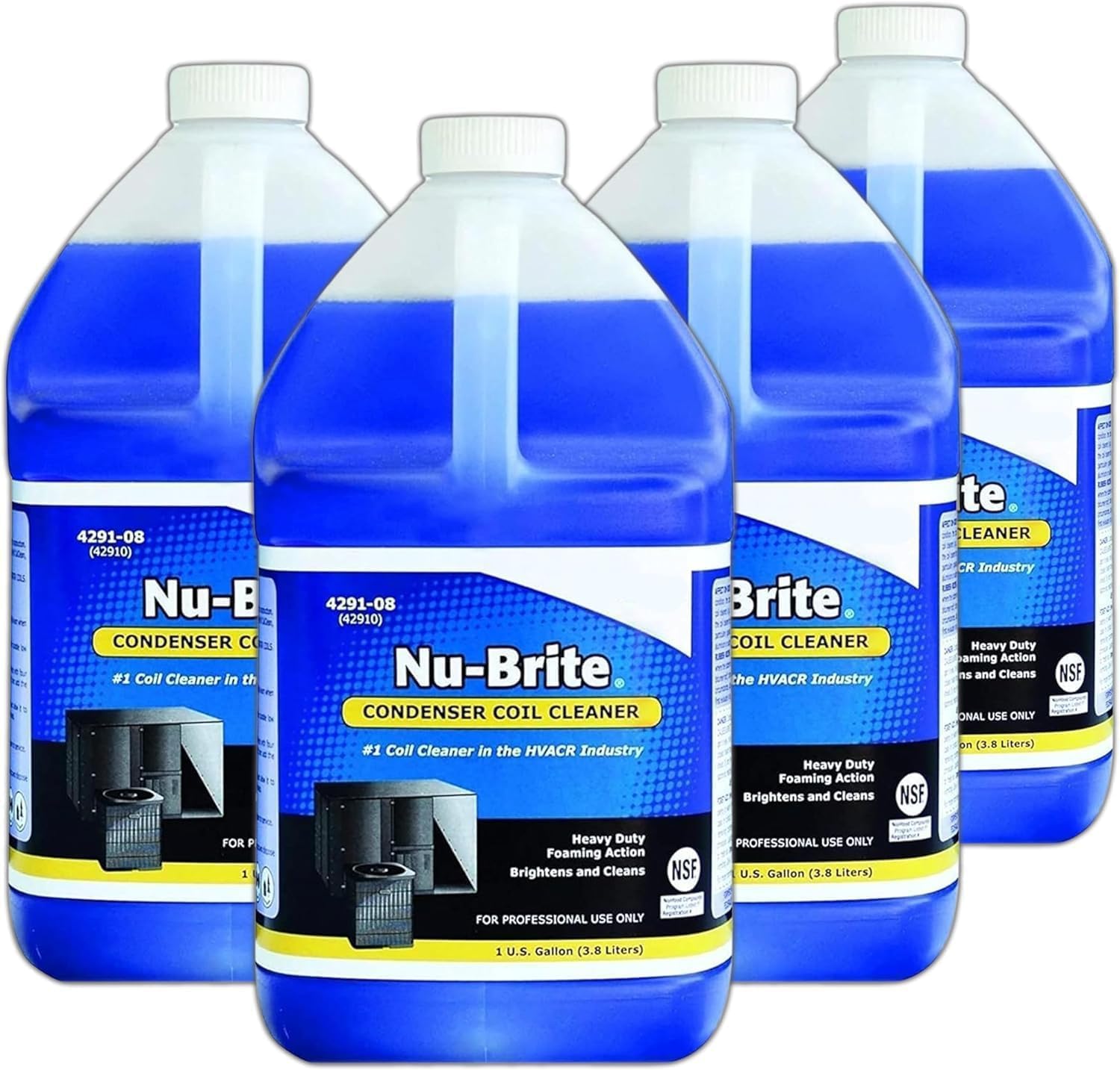 (4 Gallons) - Nu Brite Condenser Coil Cleaner by Nu - 4291-08