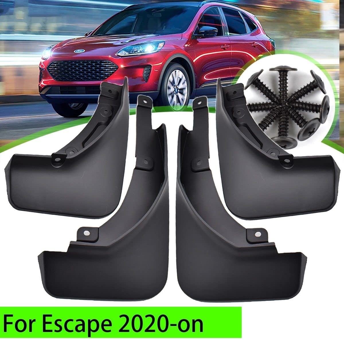 4 pezzi paraspruzzi for auto, per Ford, Escape per Mk4 per Kuga