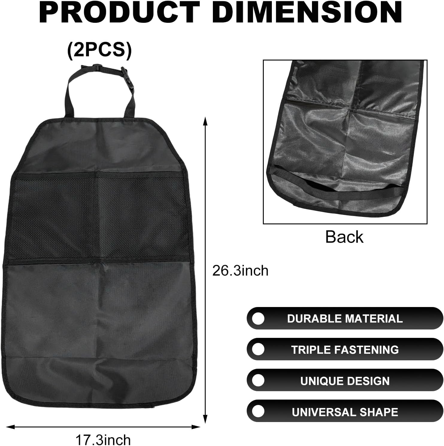 Shield Your Seats: The Ultimate Kick Mat Backseat Organizer for Kids
