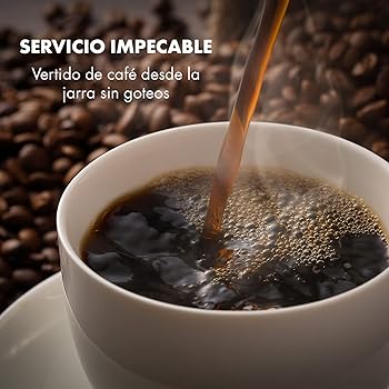 Cafetera Goteo 10 Tazas con Capacidad de 1.2L, Cafeteras Pequeñas Filtro 800W, Cafetera Americana Café Molido con Temporizador, Jarra Térmica de Acero Inoxidable, Cafetera de Filtro Café3