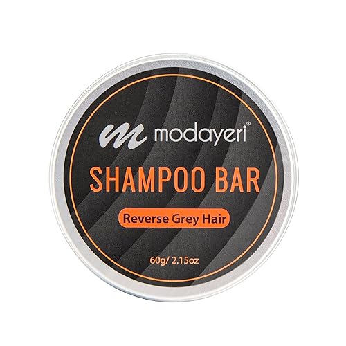 Champú en barra de cabello gris inhibidor del crecimiento del cabello blanco, cobertura de cabello gris, oscurecimiento de cabello comprimido, jabón